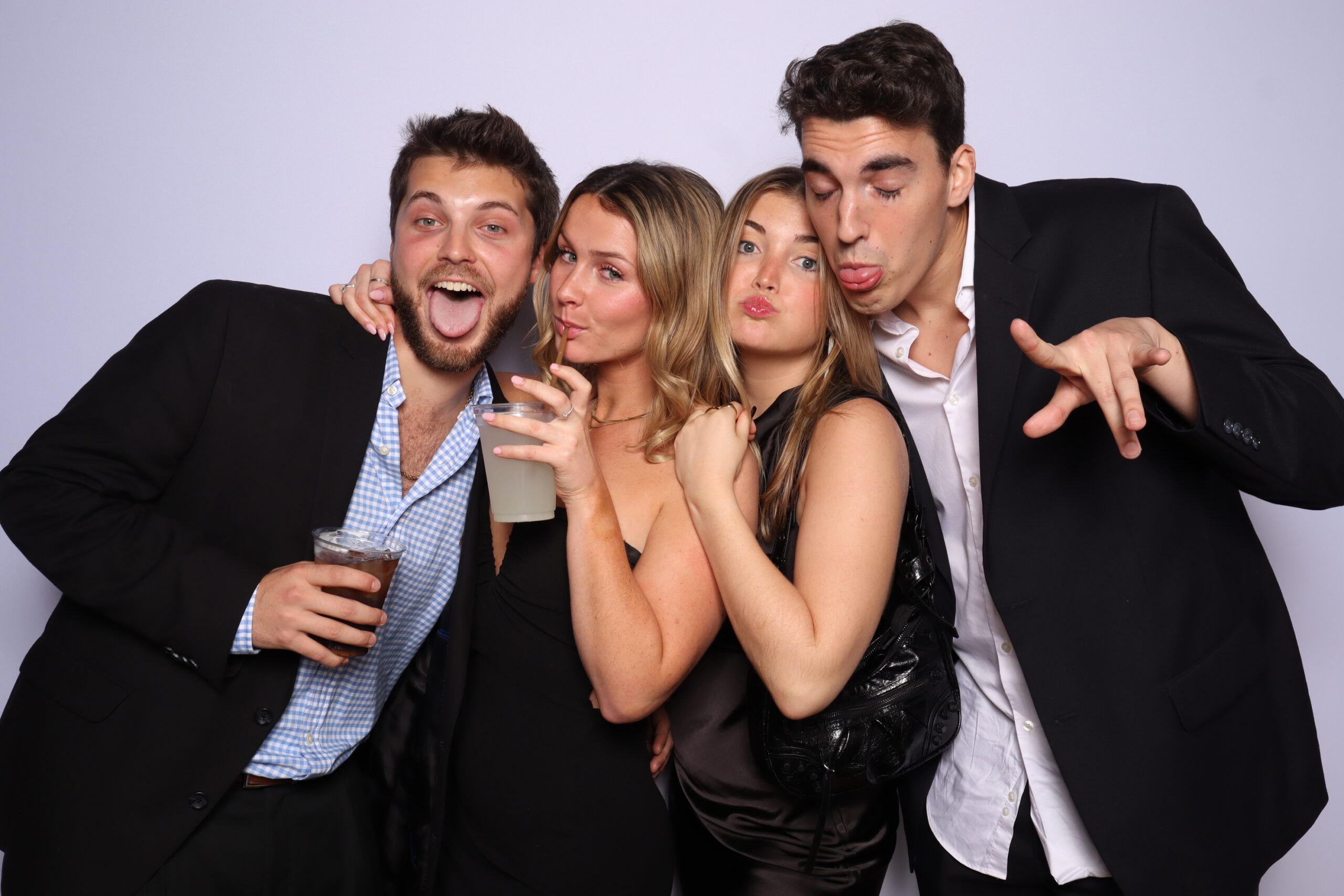 Orlando 360 Photo Booth:Guest on 360 photo booth platform during an Orlando rooftop event