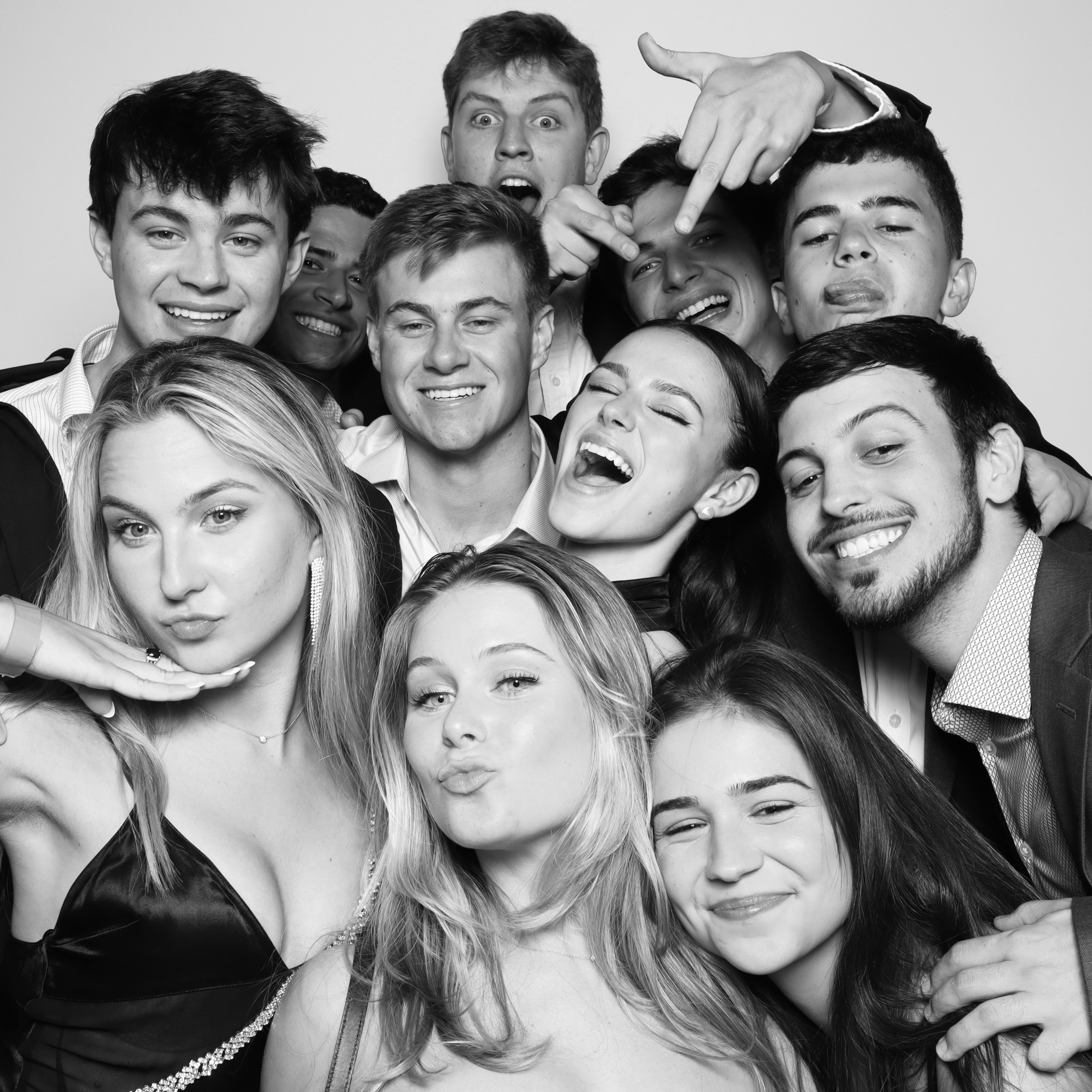 Guests using party rentals, like our photo booth in Orlando at a birthday celebration
