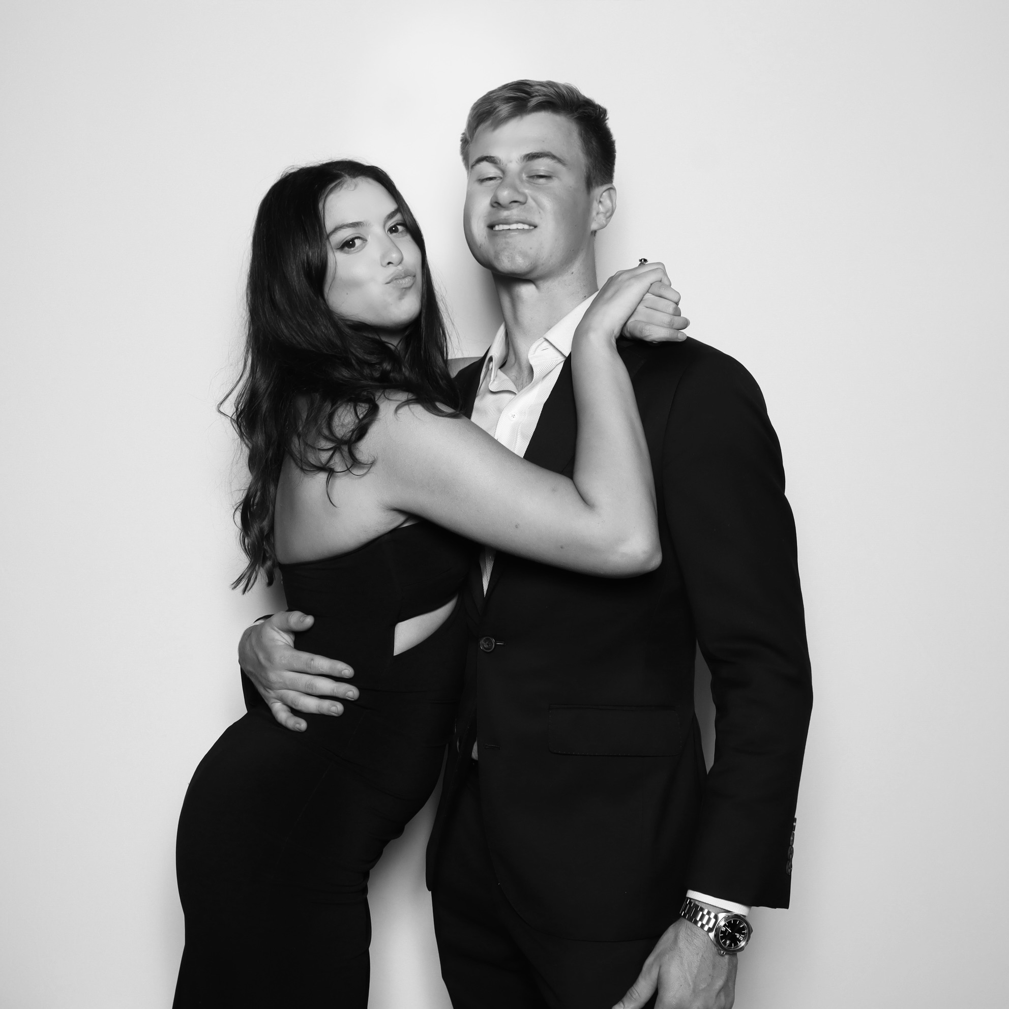 Photo Booth Companies:Modern photo booth with guests posing at an Orlando wedding
