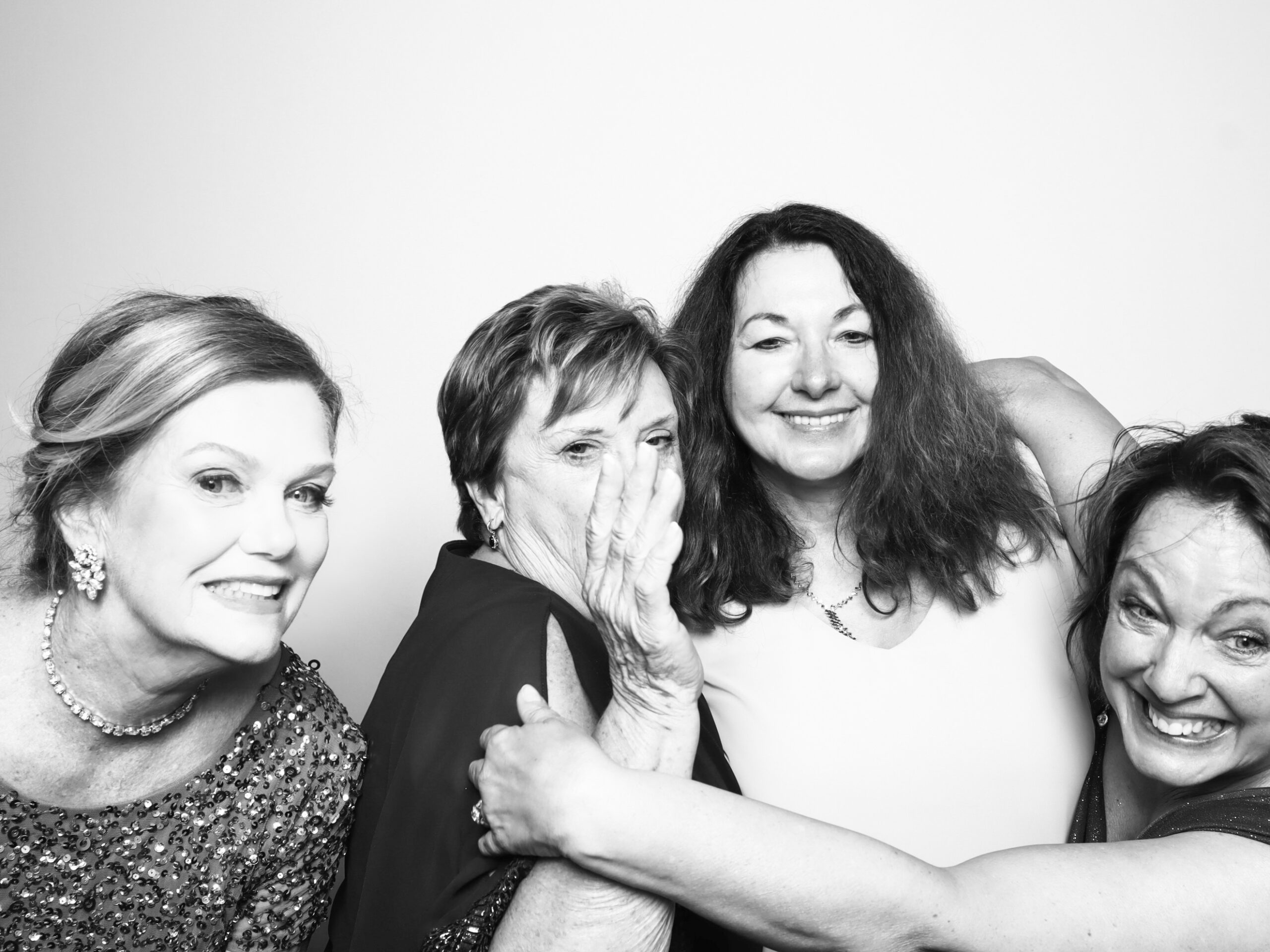 Guests enjoying rental of photo booth at upscale Orlando event