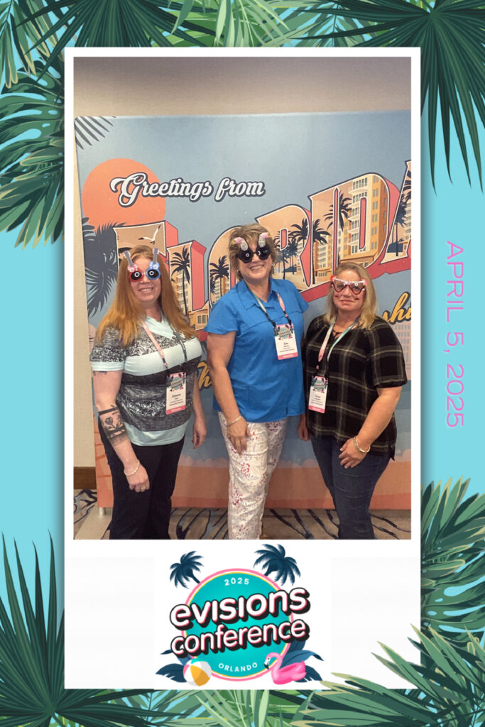 Corporate event photo booth with branded backdrop in Tampa